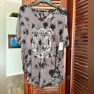 Torrid Tiger tie dye tunic NWT
